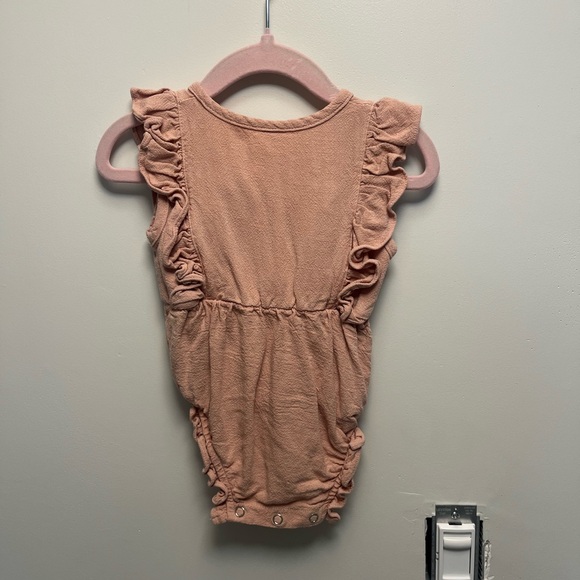 Pink Ruffled Button-Down Dress - Picture 3 of 4